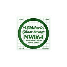 D'addario NW064 Mİ Kalın Elektro ve Akustik Tek Tel