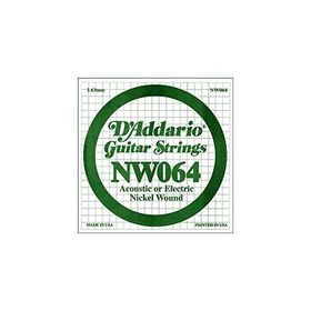 D'addario NW064 Mİ Kalın Elektro ve Akustik Tek Tel