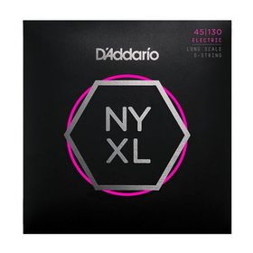 D'addario NYXL45130 Nyxl Serisi Long Scale 5 Tel Bas Gitar Tel Seti