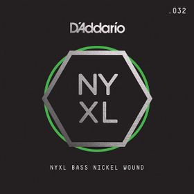 D'addario NYXLB032 Nikel Sarım 032 Gauge Bas Tek Tel
