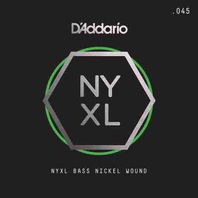 D'addario NYXLB045 045 Gauge NYXL Serisi Nikel Sarım Bas Tek Tel