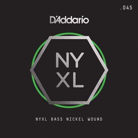 D'addario NYXLB045 045 Gauge NYXL Serisi Nikel Sarım Bas Tek Tel