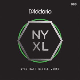 D'addario NYXLB060 060 Gauge NYXL Serisi Nikel Sarım Bas Tek Tel