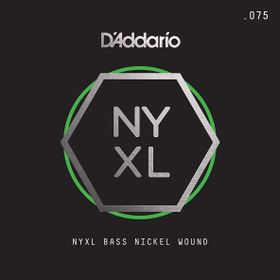D'addario NYXLB075 Gauge NYXL Serisi Nikel Sarım Bas Tek Tel