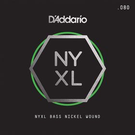 D'addario NYXLB080 080 Gauge NYXL Serisi Nikel Sarım Bas Tek Tel