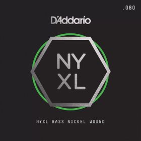 D'addario NYXLB080 080 Gauge NYXL Serisi Nikel Sarım Bas Tek Tel