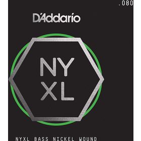 D'addario NYXLB080 080 Gauge NYXL Serisi Nikel Sarım Bas Tek Tel