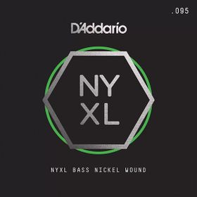 D'addario NYXLB095 095 Gauge NYXL Serisi Nikel Sarım Bas Tek Tel