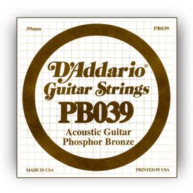 D'addario Pb039 Phosphor Bronze Wound Akustik Tek Tel