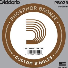 D'addario Pb039 Phosphor Bronze Wound Akustik Tek Tel