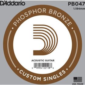 D'addario PB047 Mi Akustik Gitar Tek Teli