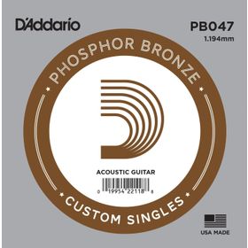 D'addario PB047 Phosphor Bronze Wound Mi Akustik Gitar Tek Teli