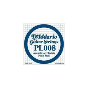 D'addario PL008 Plain Steel Elektro Tek Tel