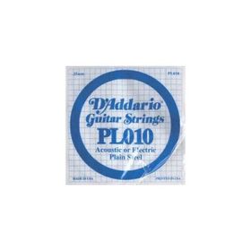 D'addario PL010 Plain Steel Mi Elektro Tek Tel