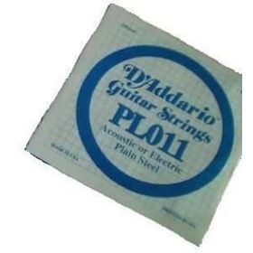 D'addario PL011 Plain Steel Elektro Tek Tel