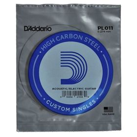 D'addario PL011 Plain Steel Elektro Tek Tel