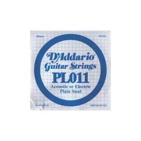 D'addario PL011 Plain Steel Elektro Tek Tel
