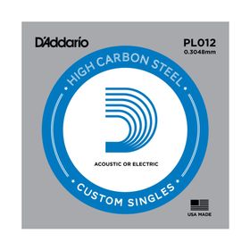 D'addario PL012 Plain Steel Elektro Tek Tel