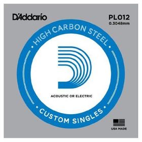 D'addario PL012 Plain Steel Elektro Tek Tel