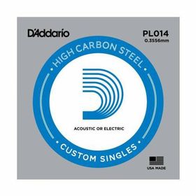 D'addario PL014 Plain Steel Si Elektro Tek Tel