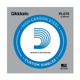 D'addario PL015 Plain Steel Elektro Tek Tel