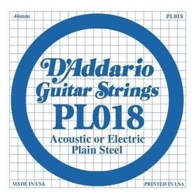 D'addario PL018 Plaın Steel Elektro Tek Tel