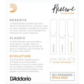 Daddario Woodwinds DCE1025 No:2.5 Reserve Evolution Sib Klarnet Kamışı