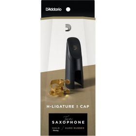 D'addario Woodwinds Rico H-Gold HTS1G Tenor Sax Bek Bileziği ve Kapak Seti