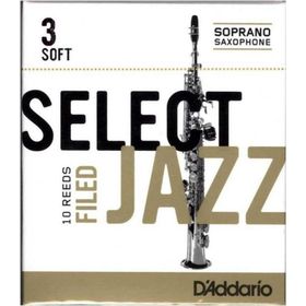 D'addario Woodwinds Rico Jazz Select RSF10SSX3S Soprano Sax Kamışı