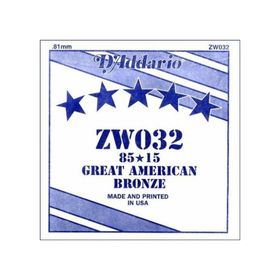 D'addario ZW032 Tek Akustik Gitar Teli