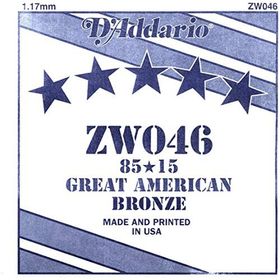 D'addario ZW046 46 Tek Akustik Gitar Teli