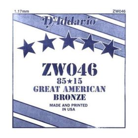 D'addario ZW046 46 Tek Akustik Gitar Teli