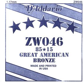 D'addario ZW046 46 Tek Akustik Gitar Teli