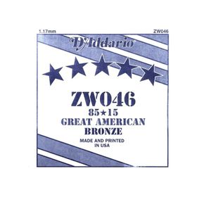 D'addario ZW046 46 Tek Akustik Gitar Teli
