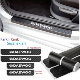 Daewoo 4 Adet Karbon Kapı Eşiği Sticker