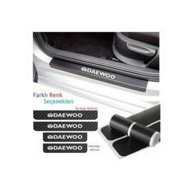 Daewoo 4 Adet Karbon Kapı Eşiği Sticker