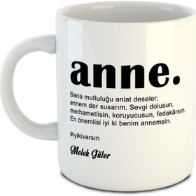 Dafhi Anne İyiki Varsın Kişiye Özel İsimli Kupa