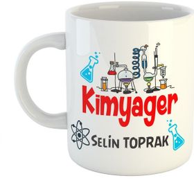 Dafhi Meslek Kimyager Kişiye Özel İsimli Kupa