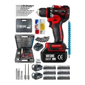 Daflong Pro Özel Seri 84 Parça Kömürsüz Kırmızı Şarjlı Matkap