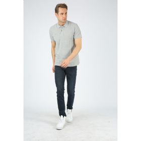 Dafron Classic Polo Yaka Pike Gri Erkek T-shirt