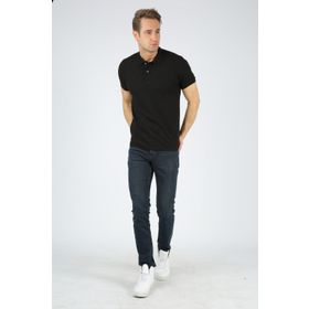 Dafron Classic Polo Yaka Pike Gri Erkek T-shirt
