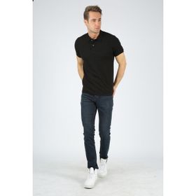 Dafron Classic Polo Yaka Pike Siyah Erkek T-shirt