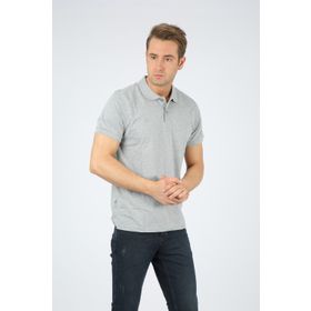 Dafron Süprem Polo Yaka Gri Erkek T-shirt