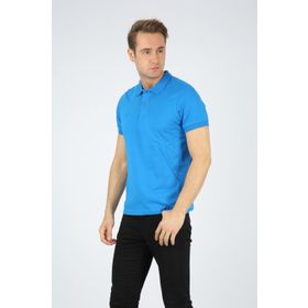 Dafron Süprem Polo Yaka Saks Erkek T-shirt