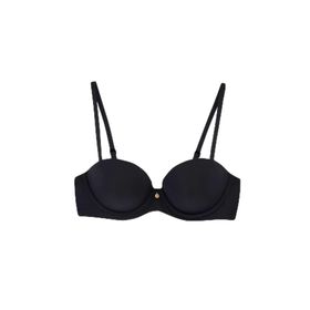 Dagi 1078KC Plumeria Straplez Yarı Dolgulu Siyah Sütyen