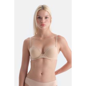 Dagi 1078KC Plumeria Straplez Yarı Dolgulu Ten Sütyen