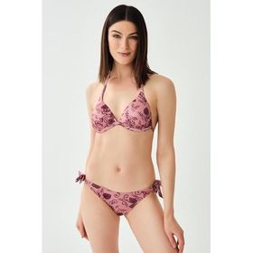 Dagi 21840BK Gül Kurusu Üçgen Kaplı Bikini