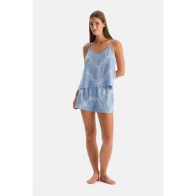 Dagi Camisole Mavi Kadın Pijama Takımı