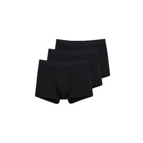 Dagi D5210 Siyah 3'lü Compact Düz Erkek Boxer