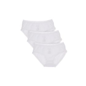 Dagi K017Y0030 Beyaz 3'lü Penye Kız Çocuk Slip Külot